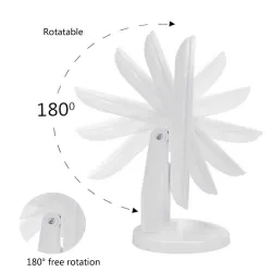 Folding adjustable LED make-up touch mirrorMake-Up