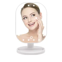Folding adjustable LED make-up touch mirrorMake-Up