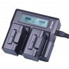 Rapid LCD dual li-Ion battery charger for Topcon BT 65Q BT65Q GTS 900 & GPT 9000Battery & Chargers
