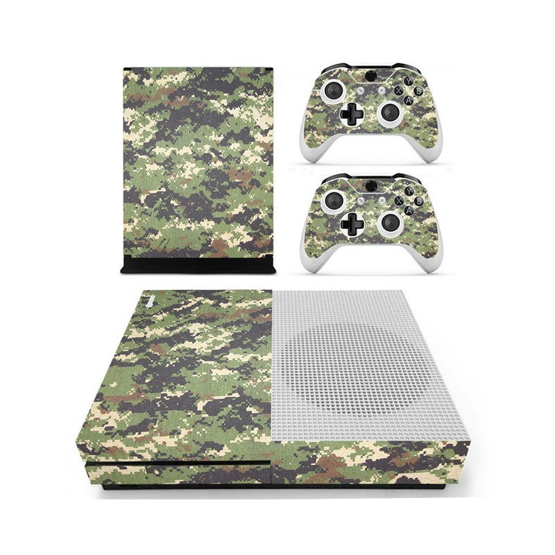 Xbox One S Console & Controller camouflage design vinyl decal skin stickerXbox One