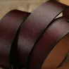 Genuine leather belt with pin buckleBelts