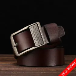 Genuine leather belt with pin buckleBelts