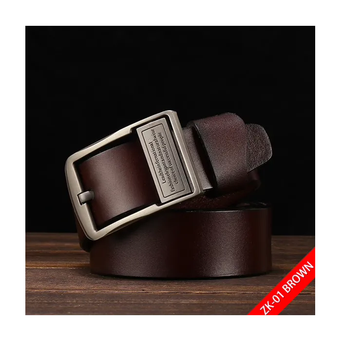 Genuine leather belt with pin buckleBelts