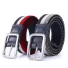 Elastic reversible woven canvas beltBelts
