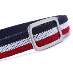 Elastic reversible woven canvas beltBelts