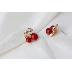Red cherry earringsEarrings