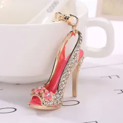 Crystal high heel shoe - keychainKeyrings