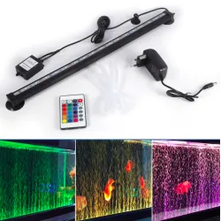 Aquarium / fish tank - air bubble lamp - RGB - remote - LED bar lightAquarium
