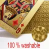Gold foil poker playing cards waterproofHobbies & Collections