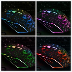USB color changing computer gaming optical wired mouseMouses