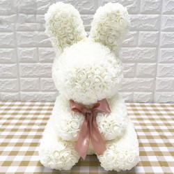 Infinity rose flower easter bunny 40 cmValentine's day