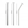 304 stainless steel - reusable drinking straws - set with brush & bagDrinkware