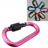 Safety buckle - aluminum carabiner with lock 6 piecesSurvival tools