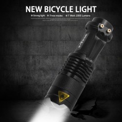7W 2000L - 3 mode - Q5 LED - bicycle light lamp - waterproofLights