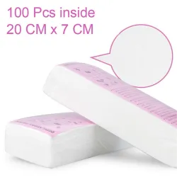 Wax hair removal - paper rolls 100 piecesSkin