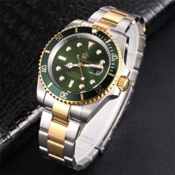 Luxury men's watch - rotatable bezel - sapphire glass - stainless steel watchWatches