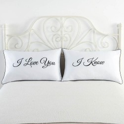Mr & Mrs pillow case for couples 48 * 74cm 2 pcsCushion covers