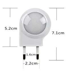 Led - mini wall light with USB charger - EU plugWall lights