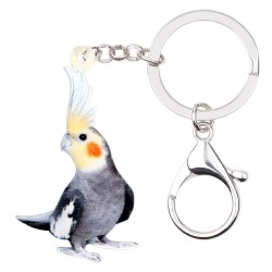 Acrylic parrot - keychainKeyrings