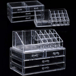 Acrylic transparent makeup organizer - storage boxMake-Up