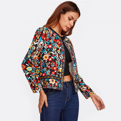 Elegant jacket with floral printJackets