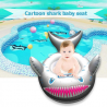 Cartoon shark - inflatable baby swimming ring - seat with handleSwimming