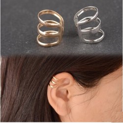 Gold & silver ear clip - 1 pieceEarrings