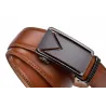 Genuine leather belt with automatic buckleBelts