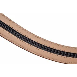 Genuine leather belt with automatic buckleBelts