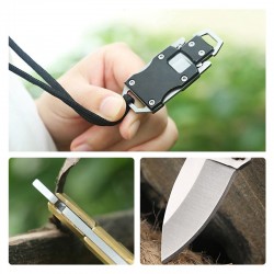 Folding pocket mini knife stainless steel with sheathKnives & Multitools