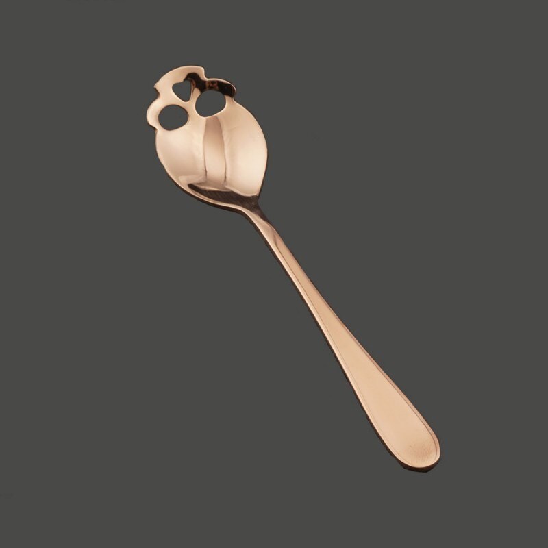 Skull shaped stainless steel spoon for tea & coffee & dessertsCutlery