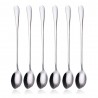 Stainless steel teaspoon with long handle for tea - coffee & desserts 6 piecesCutlery