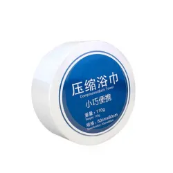 Compressed soft travel towel - cottonTextile