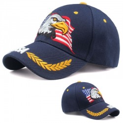 Baseball cap with USA flag & eagle - unisexHats & Caps
