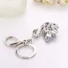 Crystal swan - keychainKeyrings