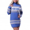Winter long sweater - mini dress with turtleneckDresses