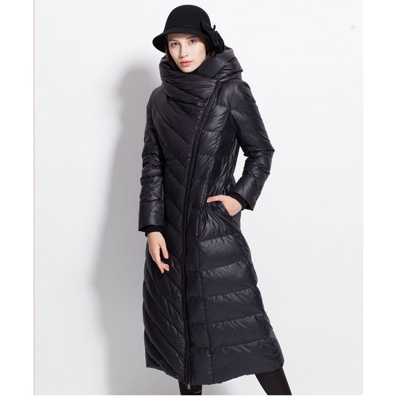 Winter waterproof long coat - down jacket with hood - plus sizeJackets