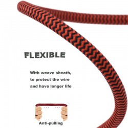 HiFi audio cable - 2 RCA to 2 RCA - braided cable OFC - 1m - 2m - 3m - 5m - 8m - 10m - 12m - 15mCables