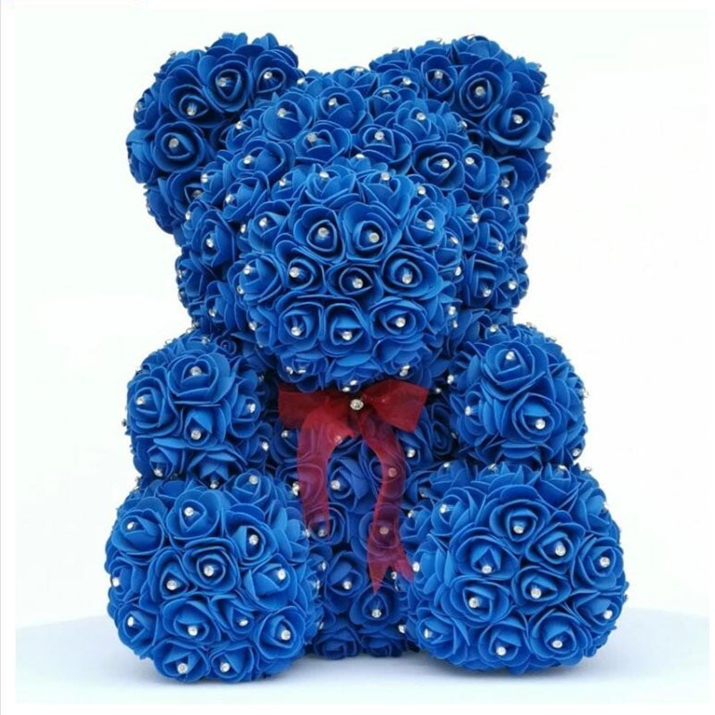 Rose bear - bear made of infinity roses with diamonds - 25 cm - 35 cmValentine's day