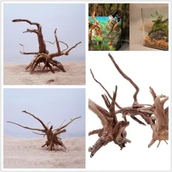 Natural tree trunk driftwood - aquarium & fish tank plant - wooden decorationAquarium