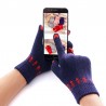 Knitted warm gloves with touch screen functionGloves